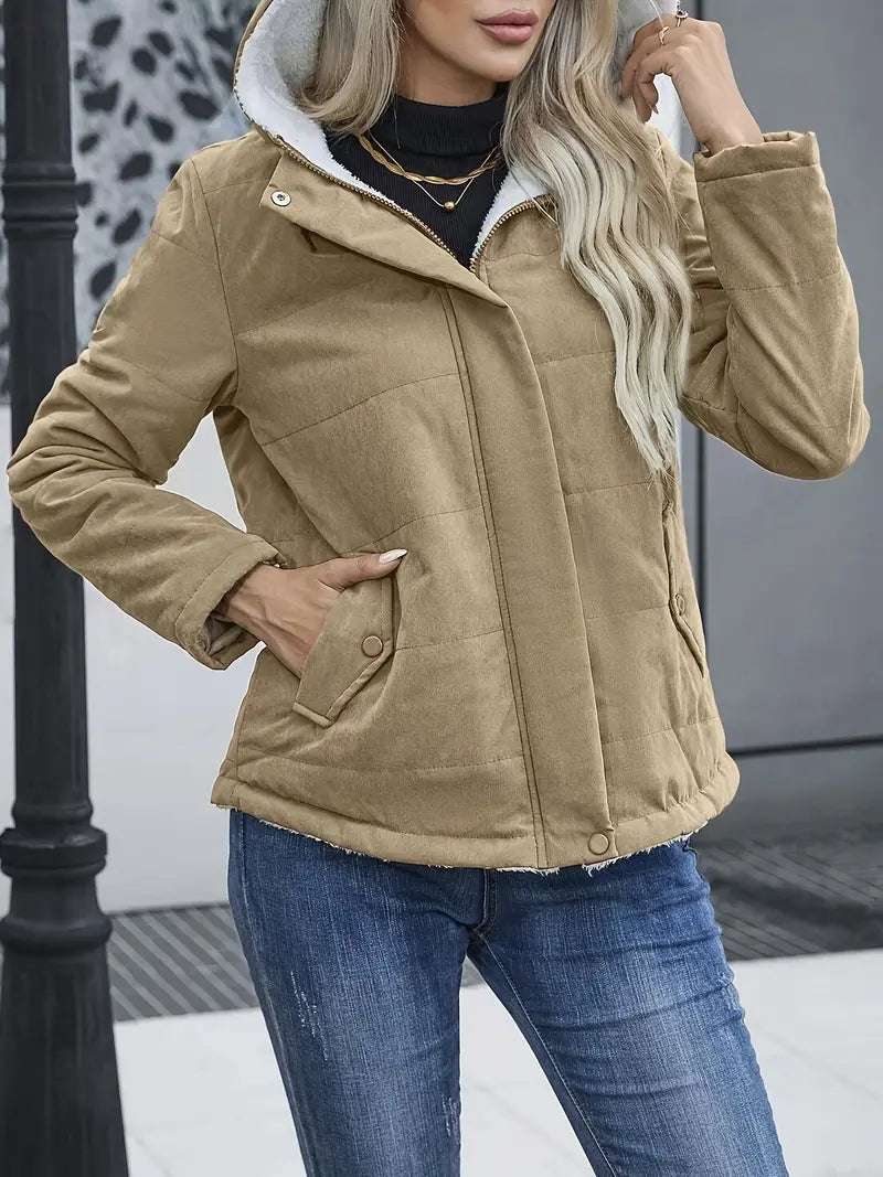 - Veste matelassée avec fermeture éclair sur le devant