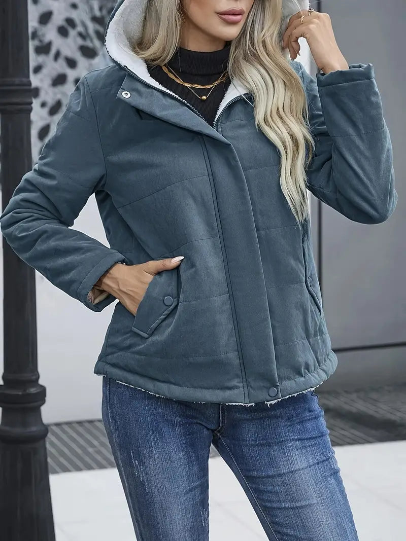 - Veste matelassée avec fermeture éclair sur le devant