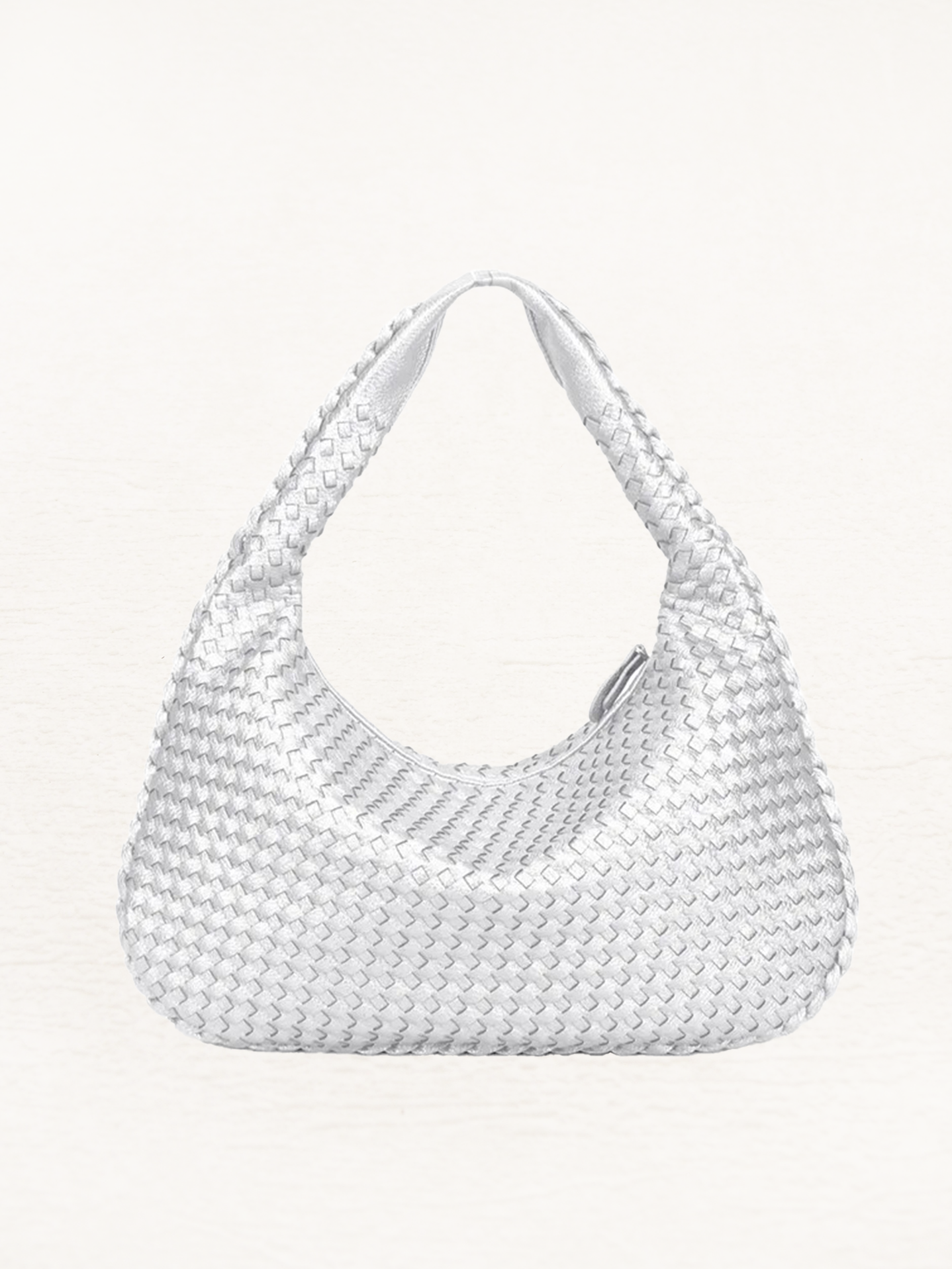 Brianna Braided Shoulder Bag Ladies | Handbag | Design Bag Silver-Elly Rose