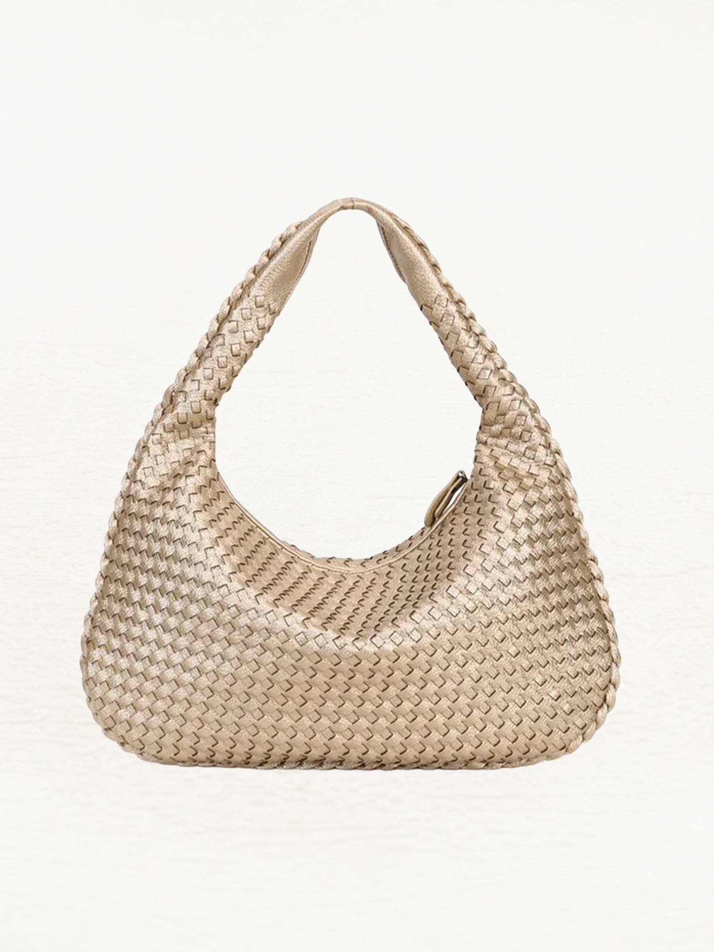 Brianna Braided Shoulder Bag Ladies | Handbag | Design Bag Gold-Elly Rose