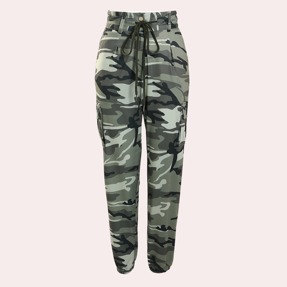 Pantalon cargo camouflage pour femmes