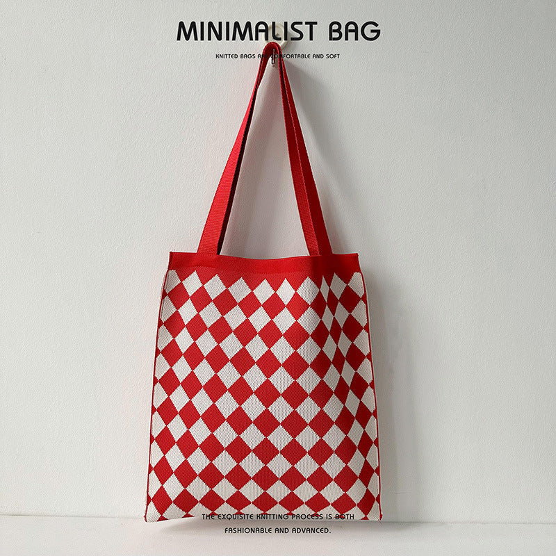 Grand Knit tote bag - Diamond-Elly Rose