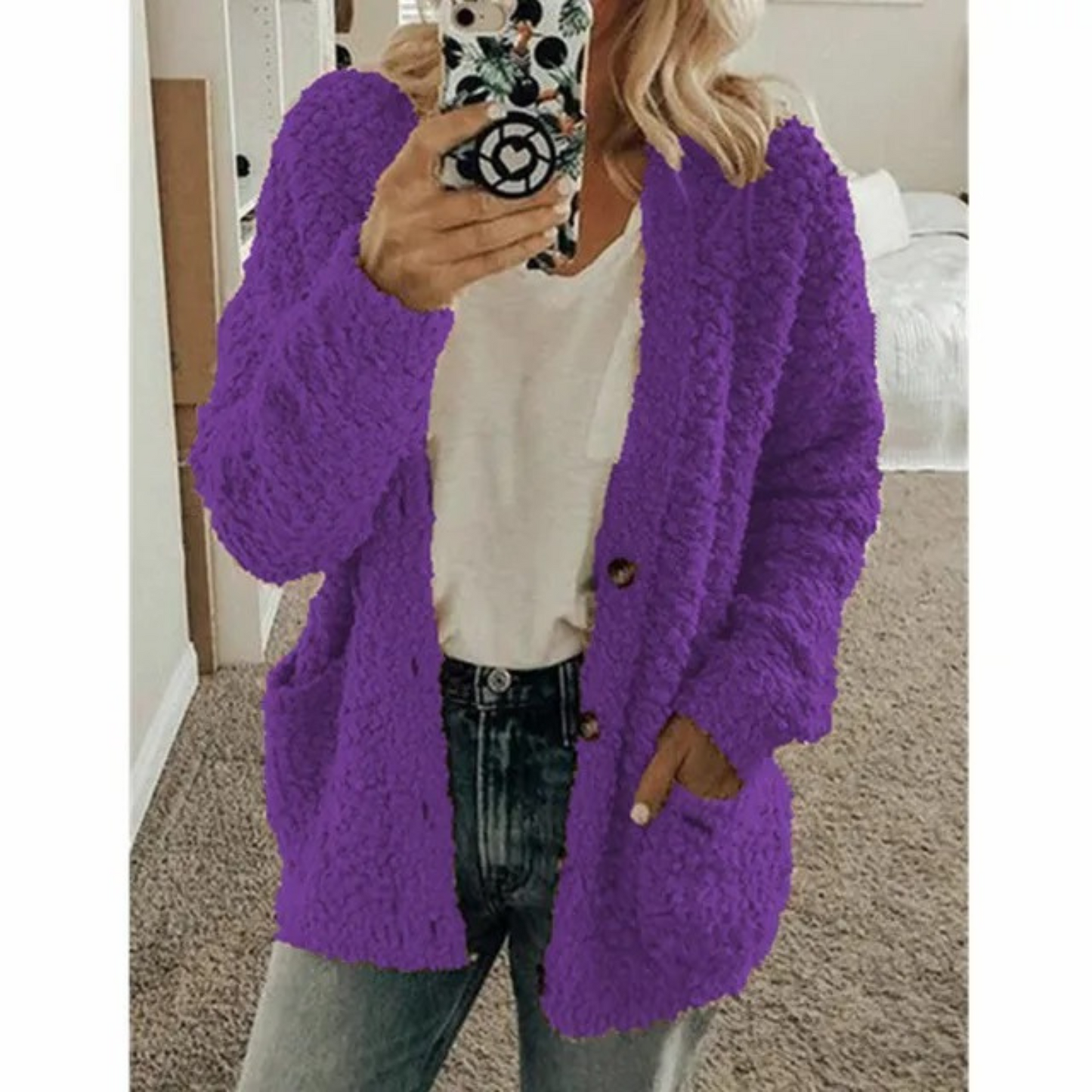 - Veste Teddy pour femme