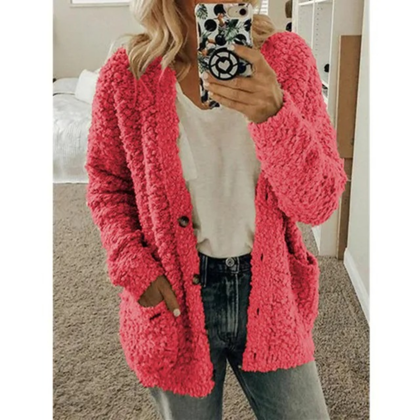 - Veste Teddy pour femme