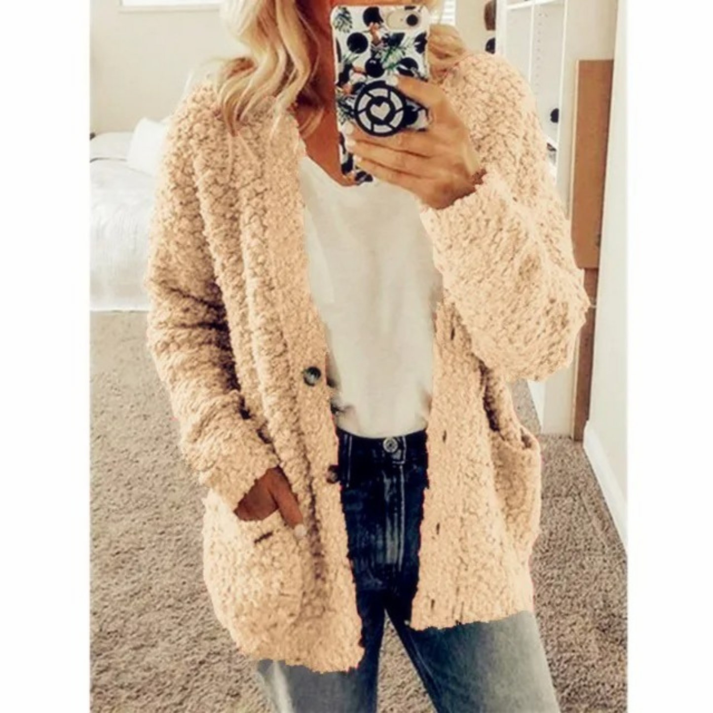 - Veste Teddy pour femme