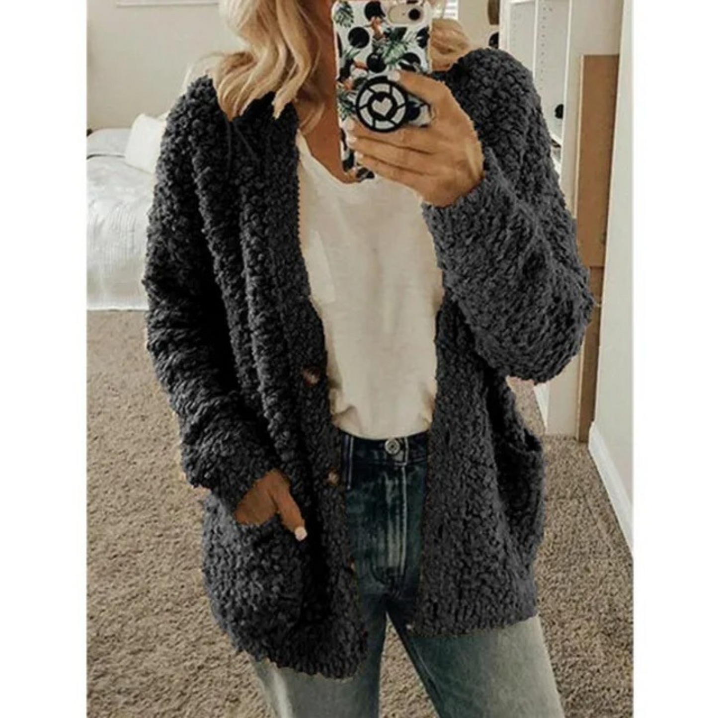 - Veste Teddy pour femme