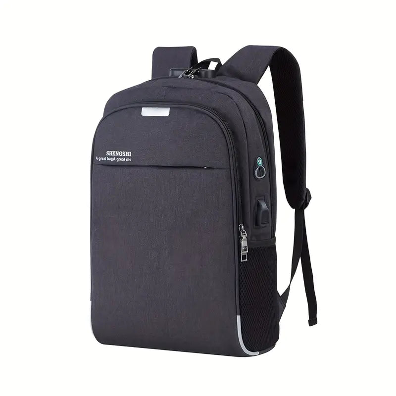 Calix | Anti-Theft Business Laptop Backpack with USB & Headphone Ports-Elly Rose