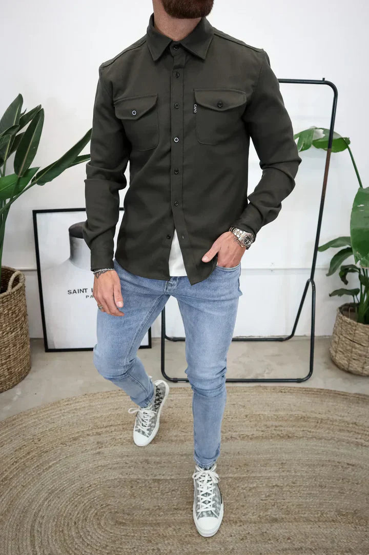 Adam - Veste chemise avec fermeture à boutons