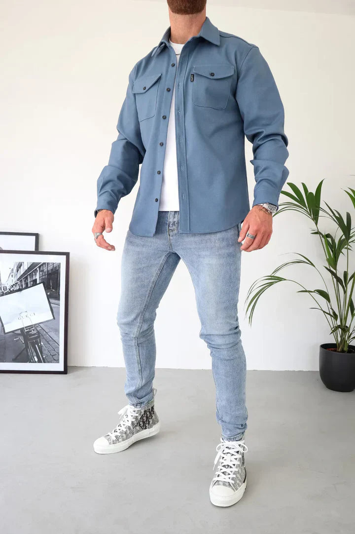 Adam - Veste chemise avec fermeture à boutons