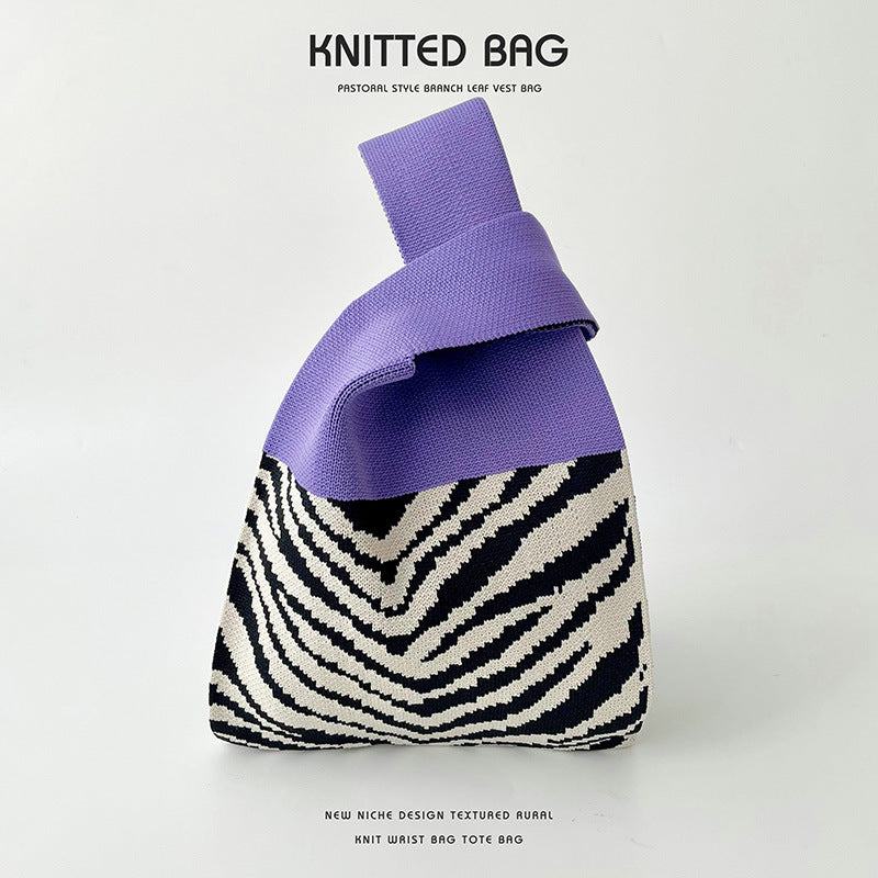 Knitted bag - Zebra-Elly Rose
