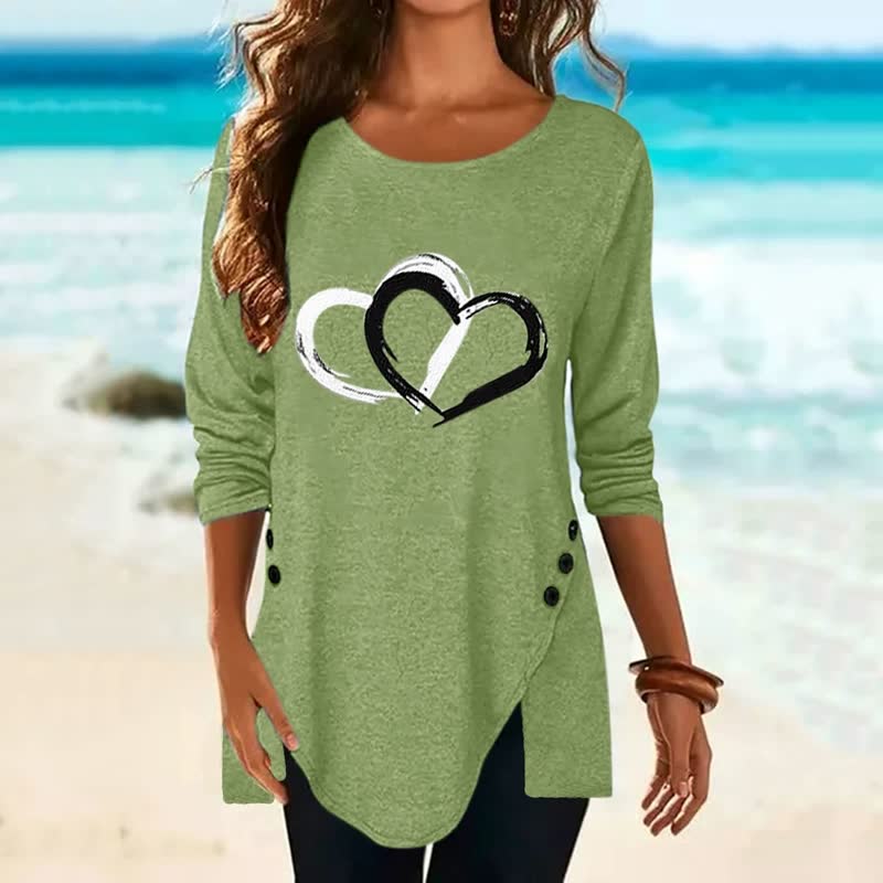 2Hearts™ : Chemise confortable et surdimensionnée pour femmes