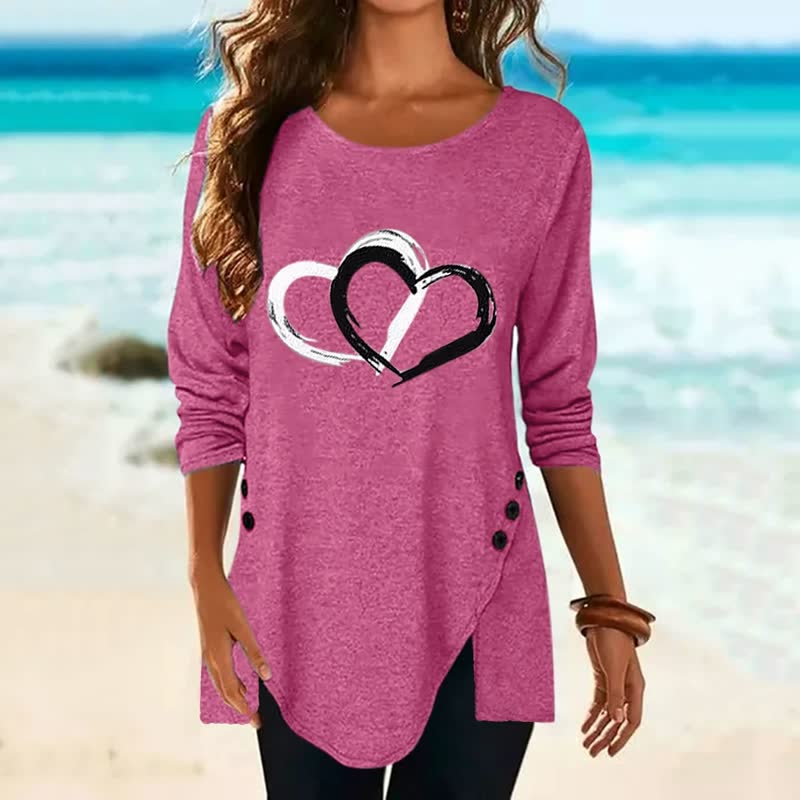 2Hearts™ : Chemise confortable et surdimensionnée pour femmes