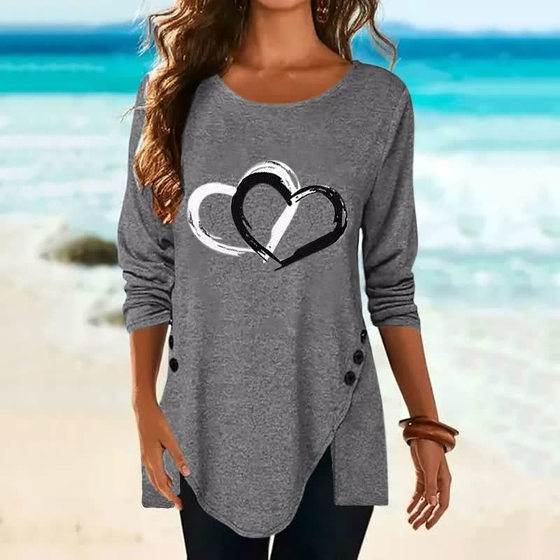 2Hearts™ : Chemise confortable et surdimensionnée pour femmes