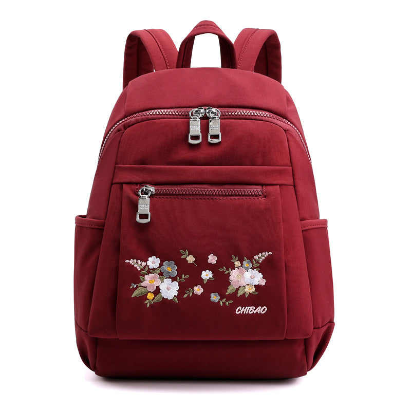 Collene | travel backpack embroidered with flowers-Elly Rose