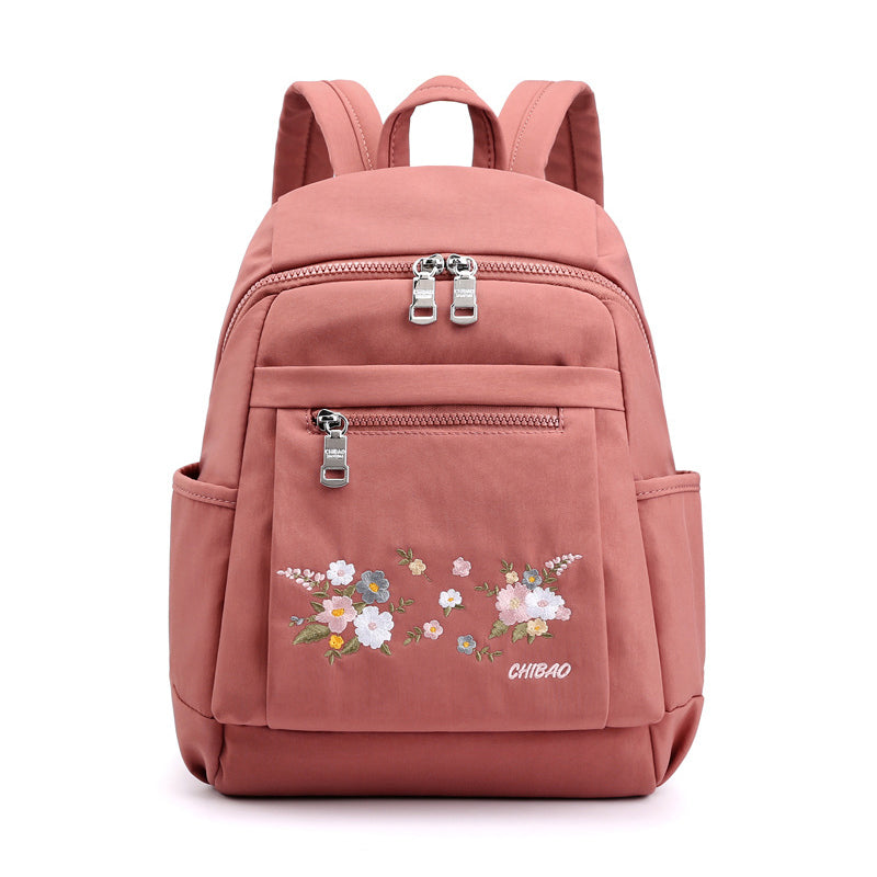 Collene | travel backpack embroidered with flowers-Elly Rose