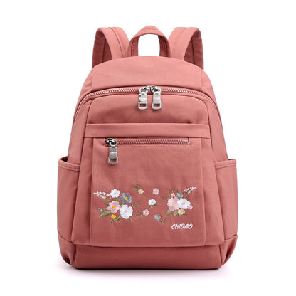 Collene | travel backpack embroidered with flowers-Elly Rose