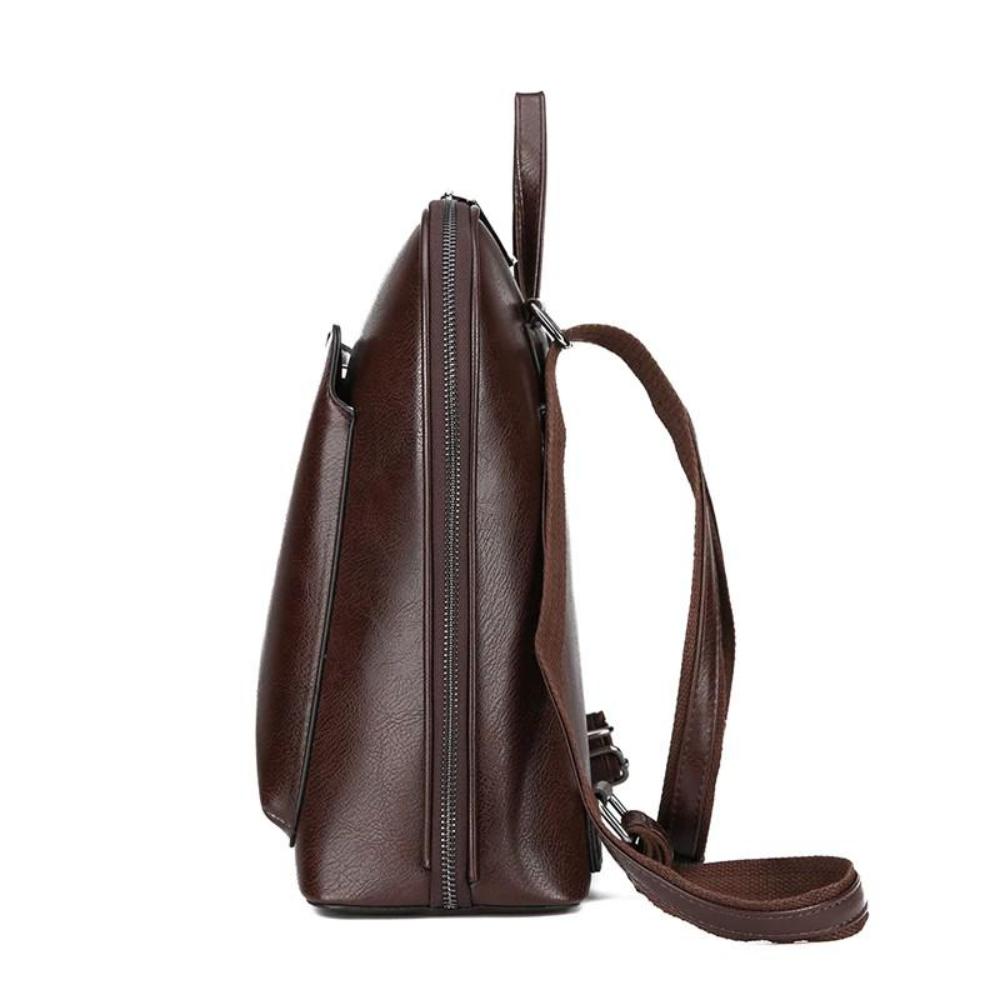 Classic Double-Zip Backpack - Sleek Design-Elly Rose