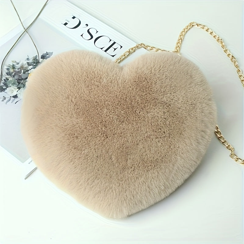 Nina | Heart-shaped plush bag-Elly Rose