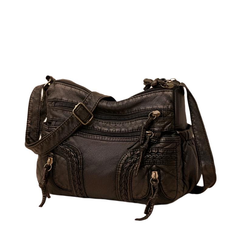 WeaveStyle - Shoulder bag with braided details-Elly Rose