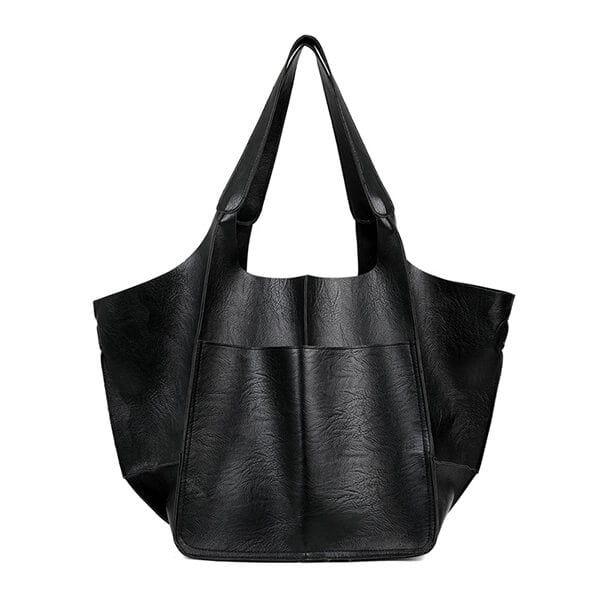 Xylia | New oversized handbag in handmade vegan leather.-Elly Rose