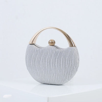 Chic clutch bag with metal handle - Leighton-Elly Rose