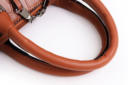 Qyra- 4-piece modern leather bag set-Elly Rose