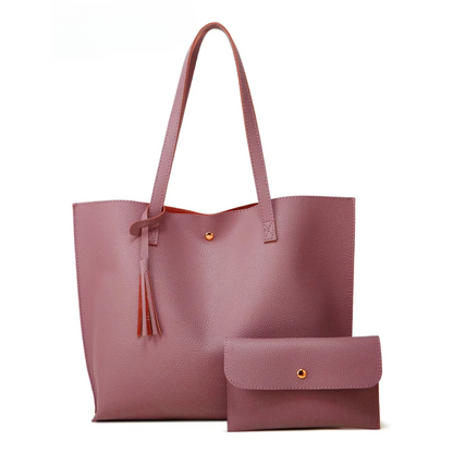 Pink handbag with matching purse-Elly Rose