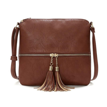 ChicRibbon - Elegant shoulder bag with tassels-Elly Rose