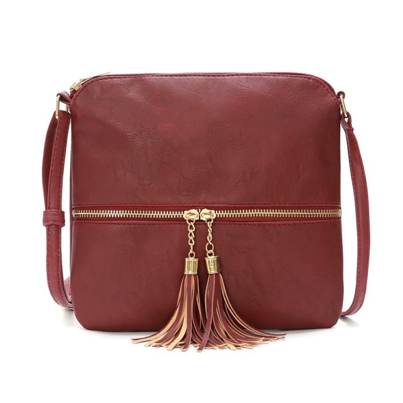 ChicRibbon - Elegant shoulder bag with tassels-Elly Rose