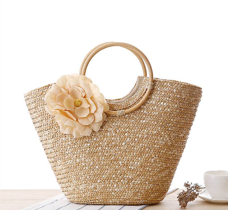 SoSun - Straw handbag-Elly Rose