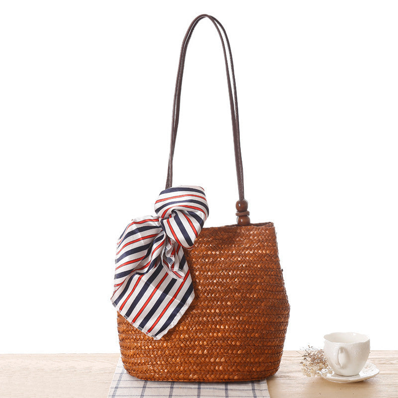 MiLola - Straw Shoulder Bag-Elly Rose