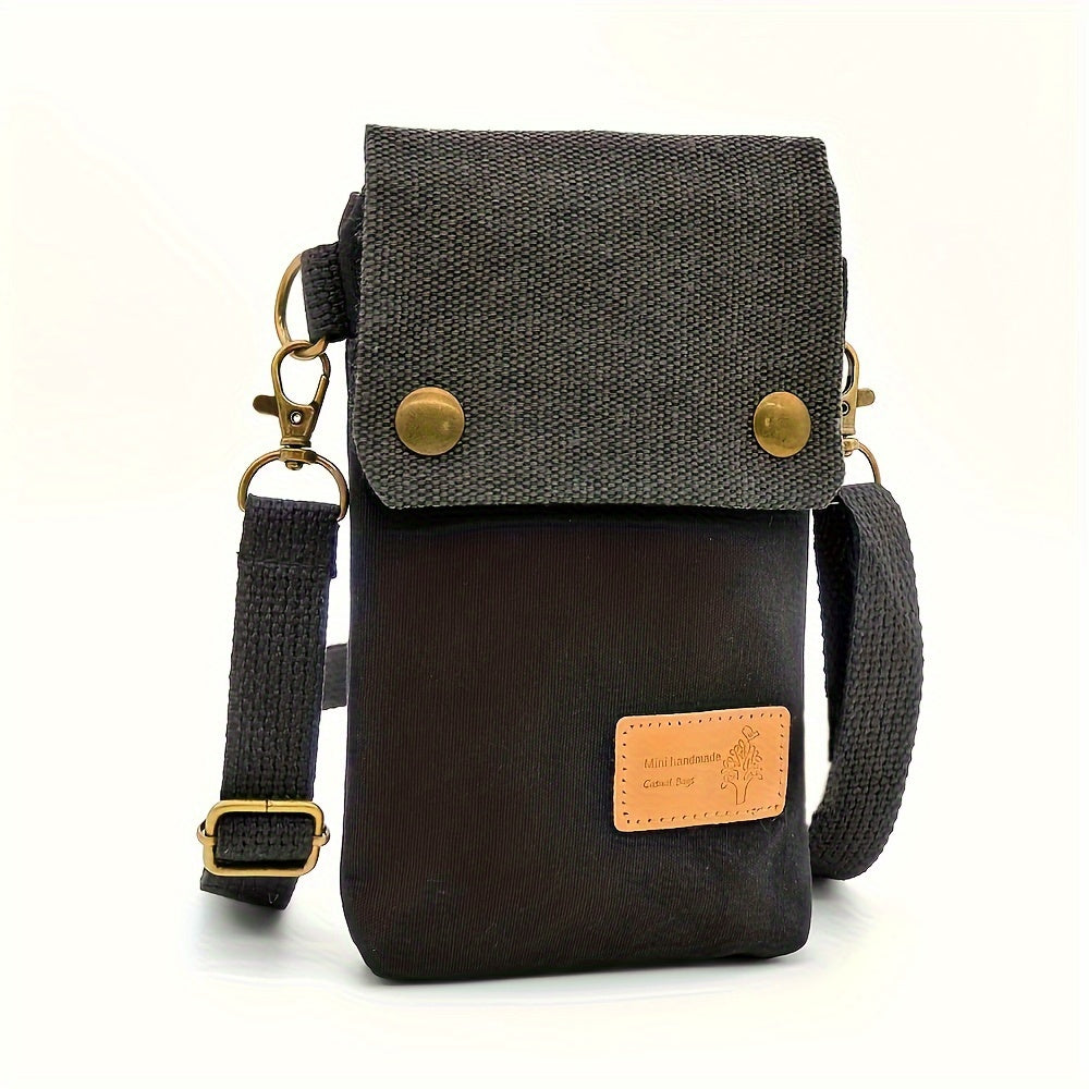 Lysandra - Retro canvas shoulder bag-Elly Rose