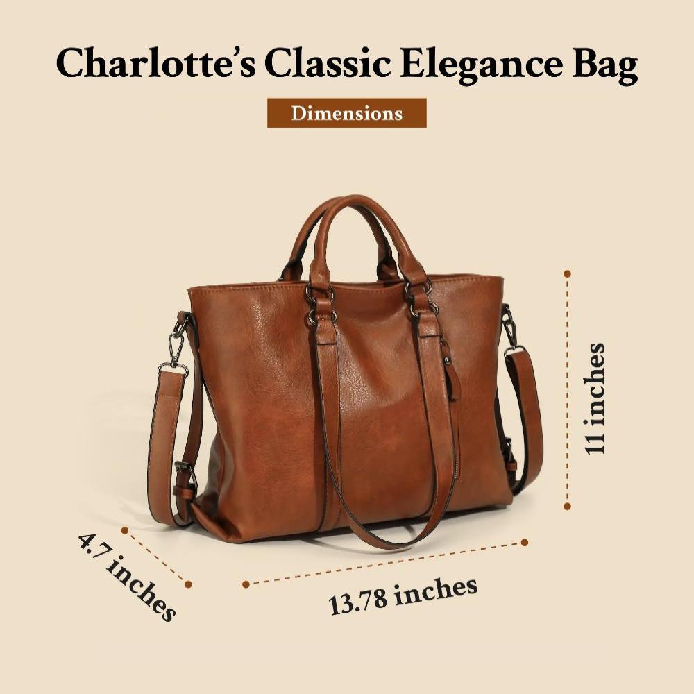 Charlotte’s Classic Elegance | Vintage Tote Bag-Elly Rose