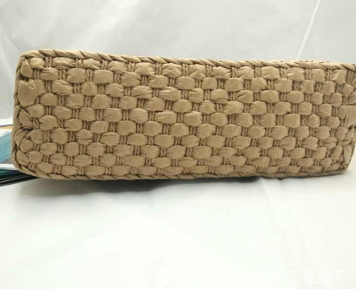 SoSun - Beach bag with wooden handle-Elly Rose