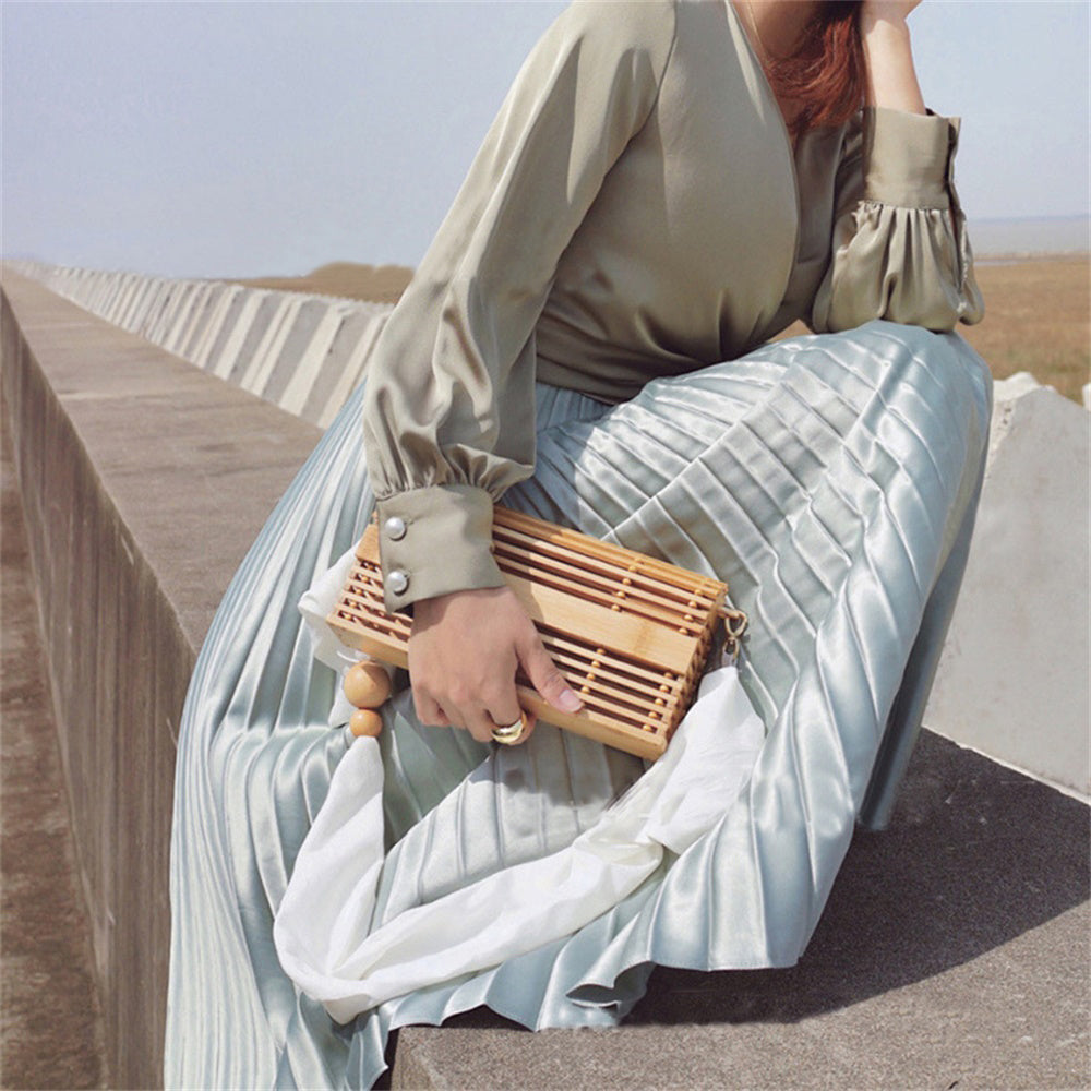 SoSun - Bamboo basket bag-Elly Rose