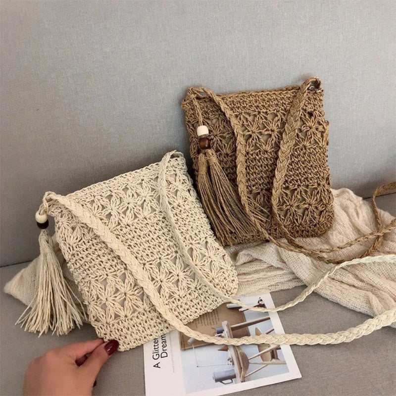 ByMave - Crochet wicker hollow bag-Elly Rose
