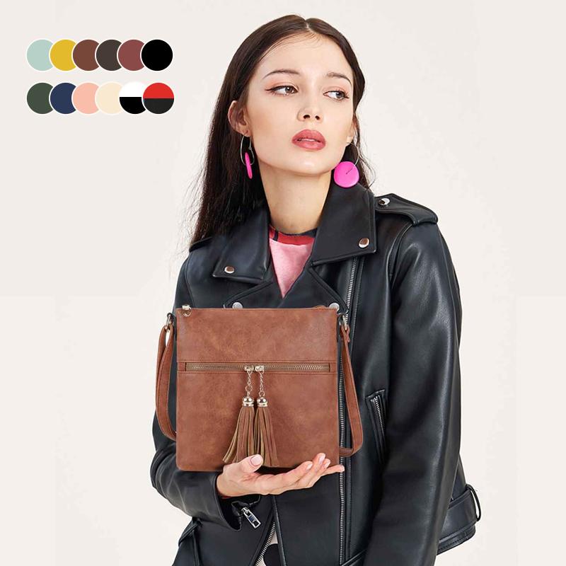 ChicRibbon - Elegant shoulder bag with tassels-Elly Rose