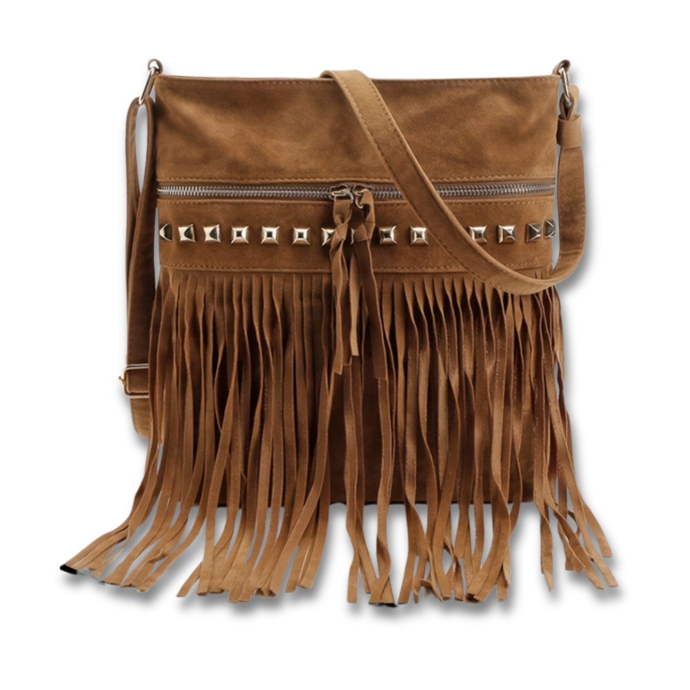 Alouette - Vintage shoulder bag with tassels-Elly Rose