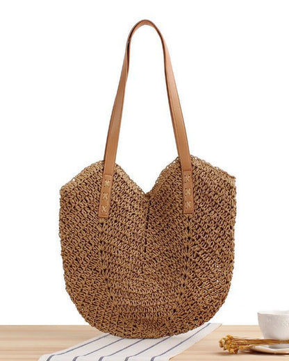 Reed beach bag for ladies-Elly Rose