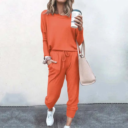 Survêtement à manches courtes pour femmes Top Pantalon Loungewear décontracté