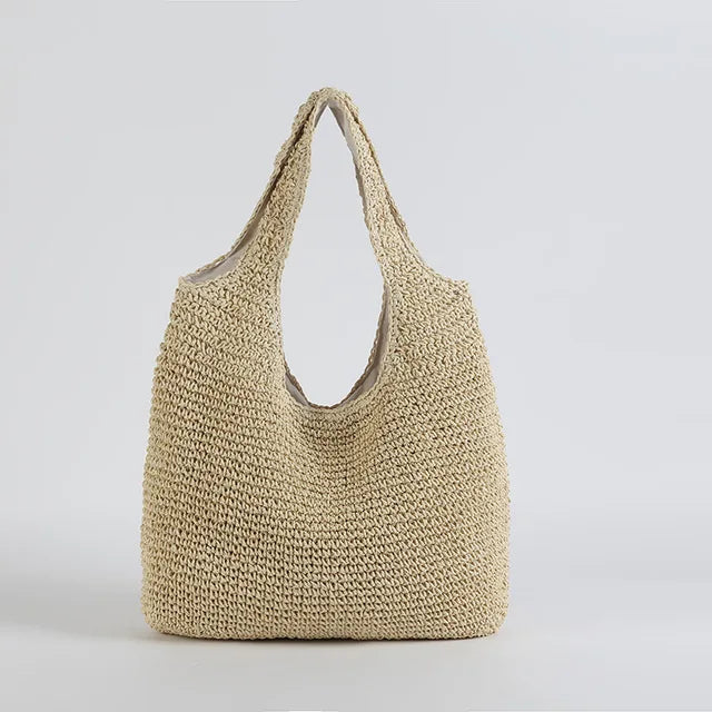 Women's rattan beach bag - Dassi-Elly Rose