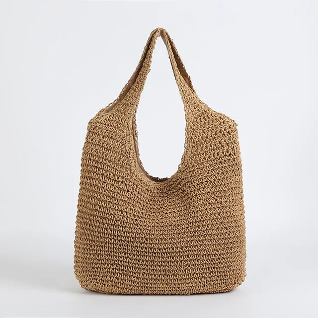 Women's rattan beach bag - Dassi-Elly Rose