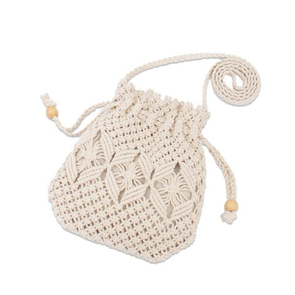 SoSun - Knitted beach bag with tassels-Elly Rose
