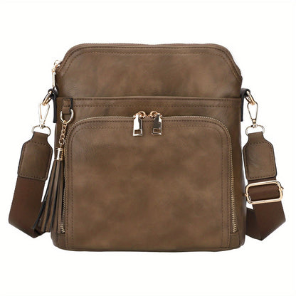 CharmGuard - Anti-theft shoulder bag with tassels-Elly Rose