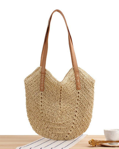Reed beach bag for ladies-Elly Rose