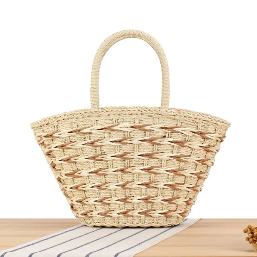 ByMave - Handmade solid color wicker bag-Elly Rose