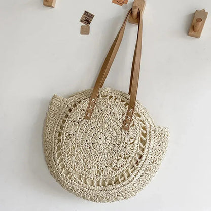ByMave - Simple round wicker bag-Elly Rose