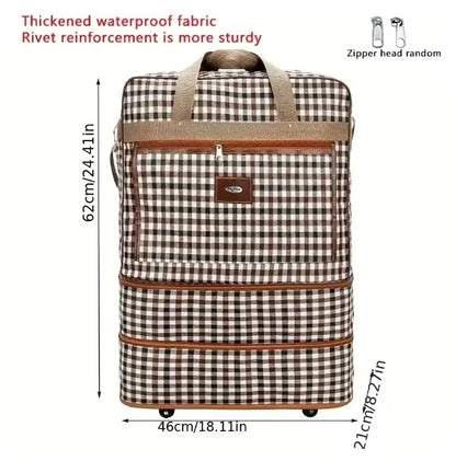 SUBLIME - Large checkered travel bag-Elly Rose