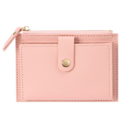 Velvet leather mini wallet | Compact and trendy-Elly Rose