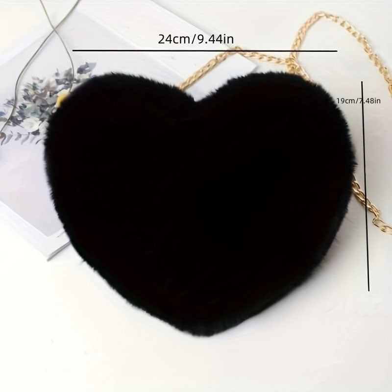 Nina | Heart-shaped plush bag-Elly Rose
